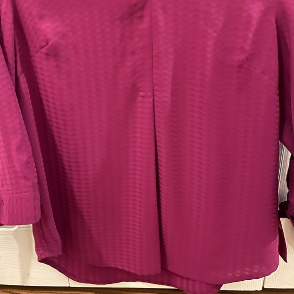 Fuchsia Zac & Rachel Blouse Size Petite Small - Picture 5 of 9